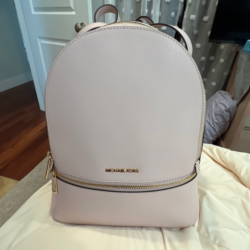 Michael Kors brand new soft punk leather backpack